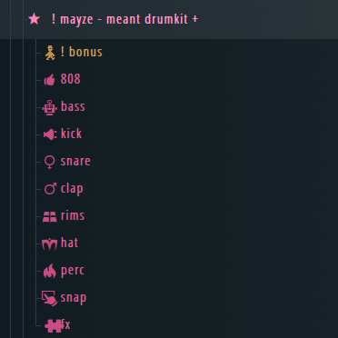 mayze - meant drumkit +